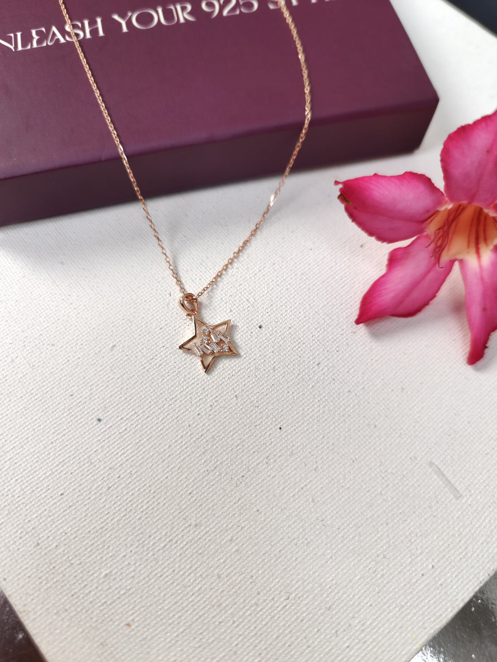The Rosy Starlight Necklace