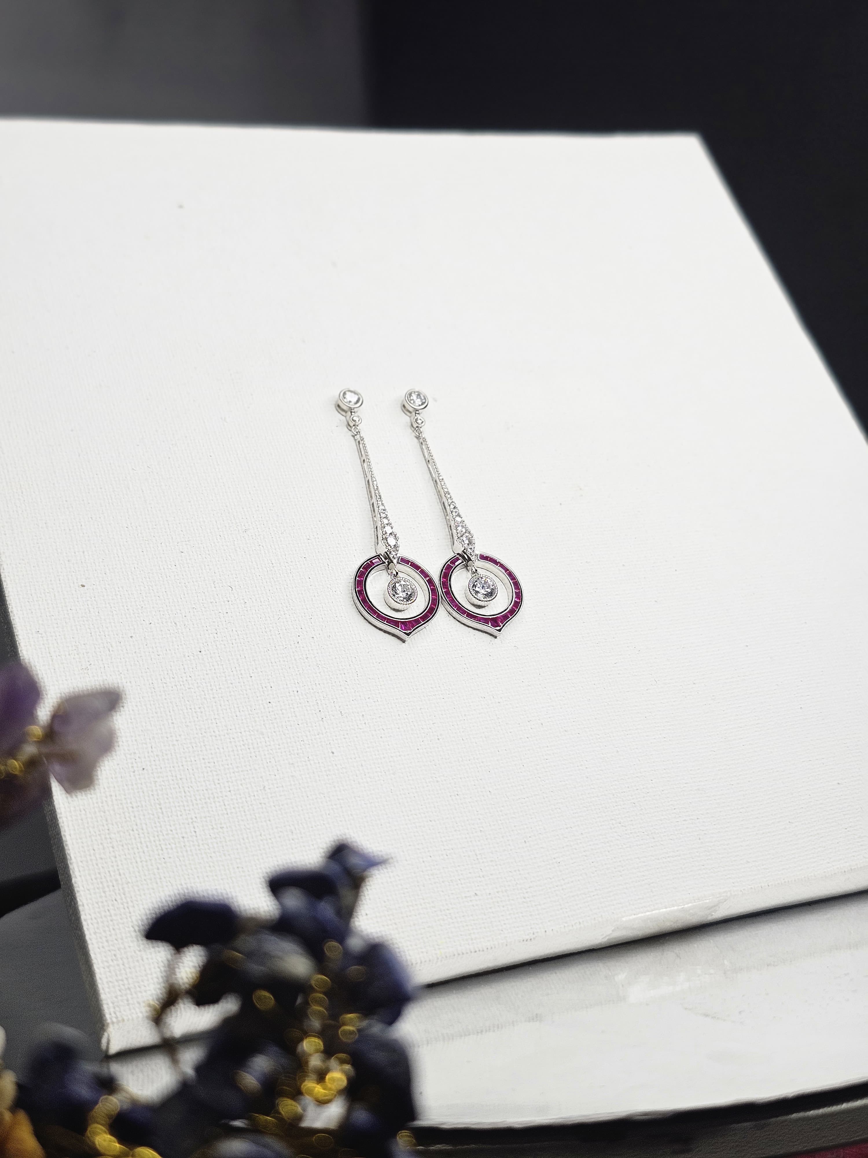 Elegant Silver Drop Earrings