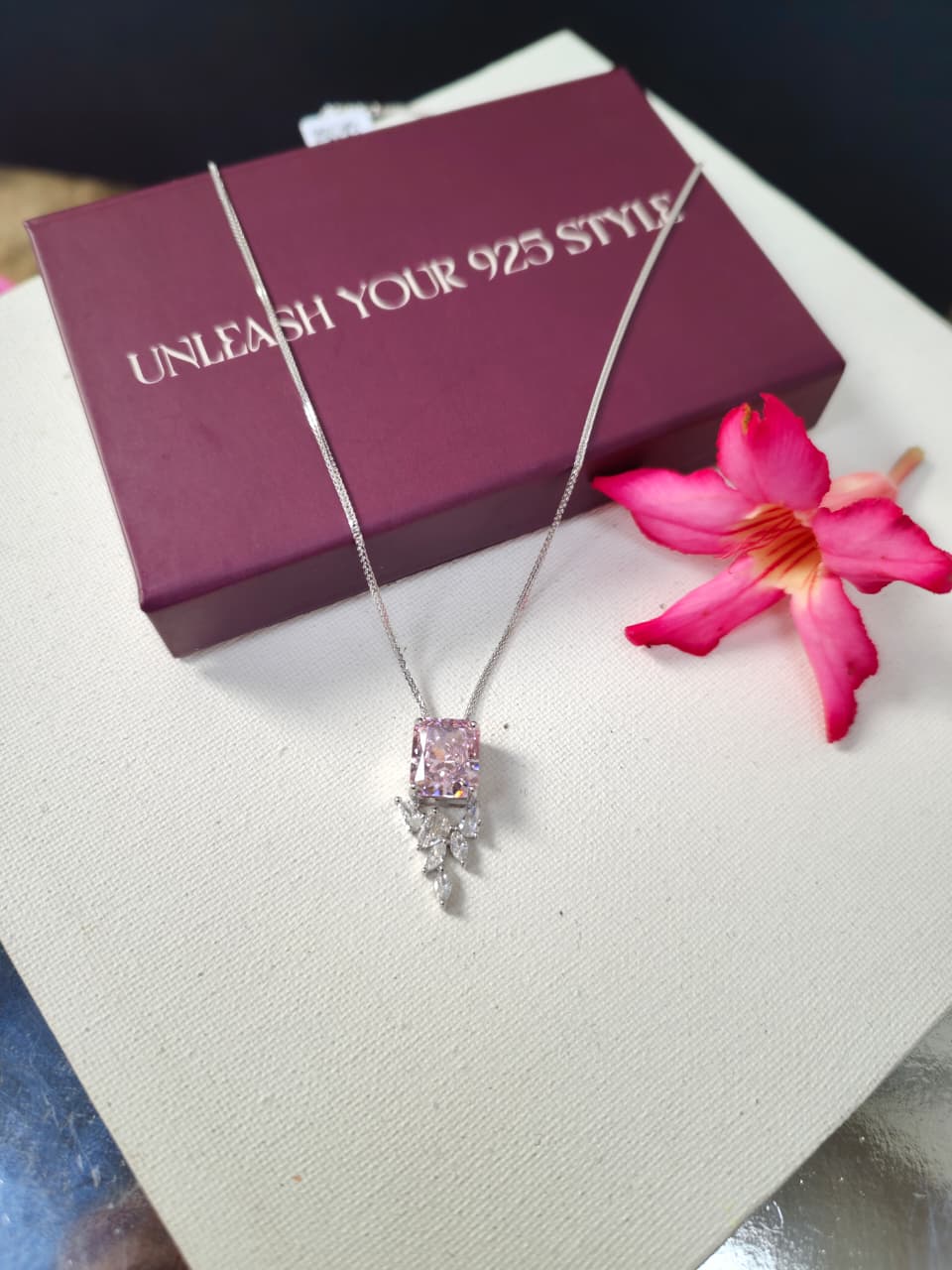 The Parisian Pink Pendant Necklace