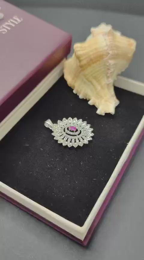The Crimson Starburst Pendant