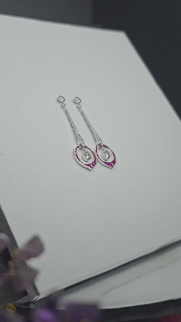 Elegant Silver Drop Earrings