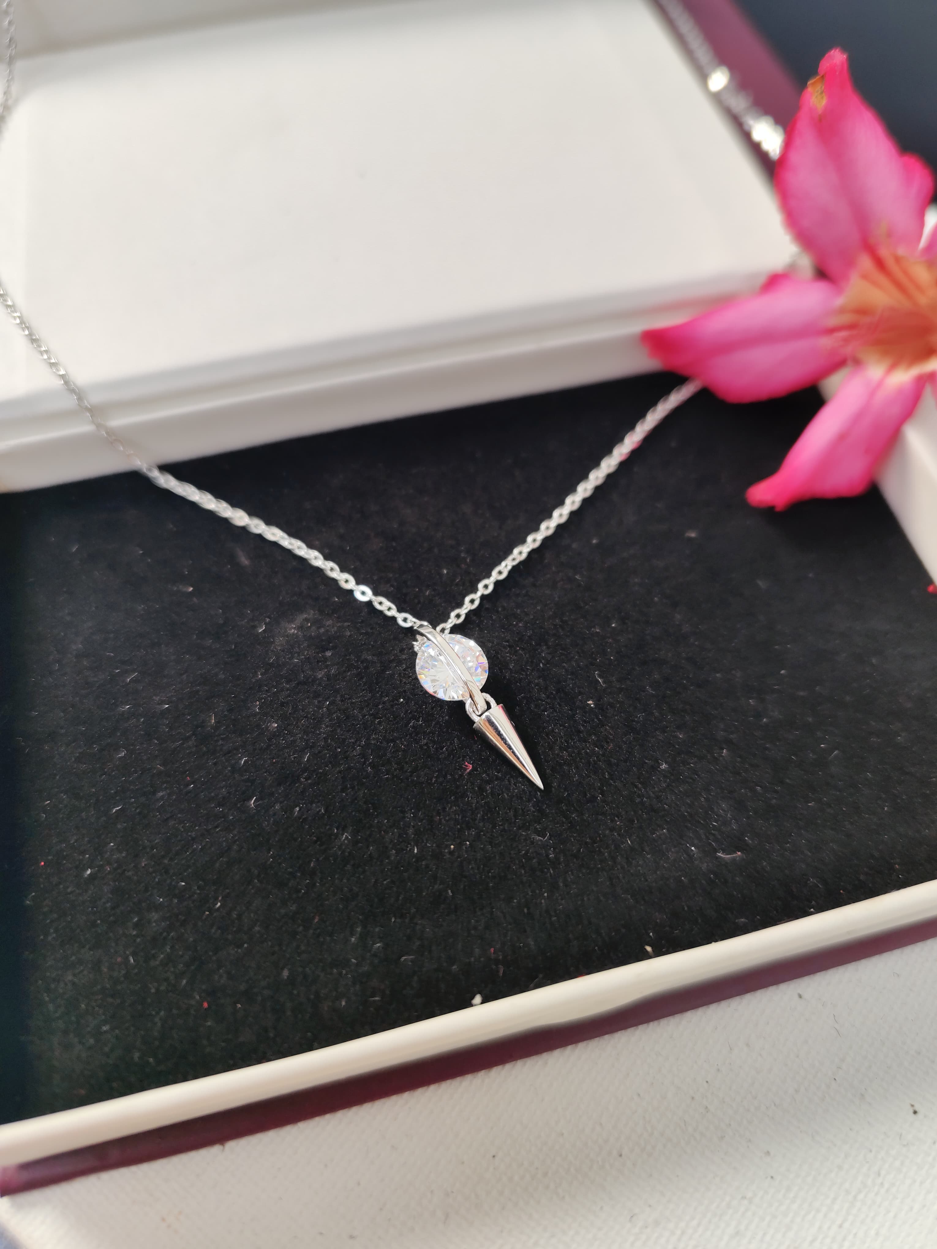 The Crystal Spike Pendant Necklace